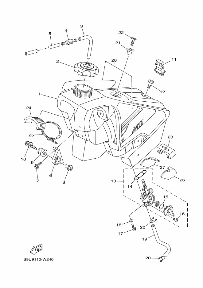 24 - RESERVOIR A CARBURANT