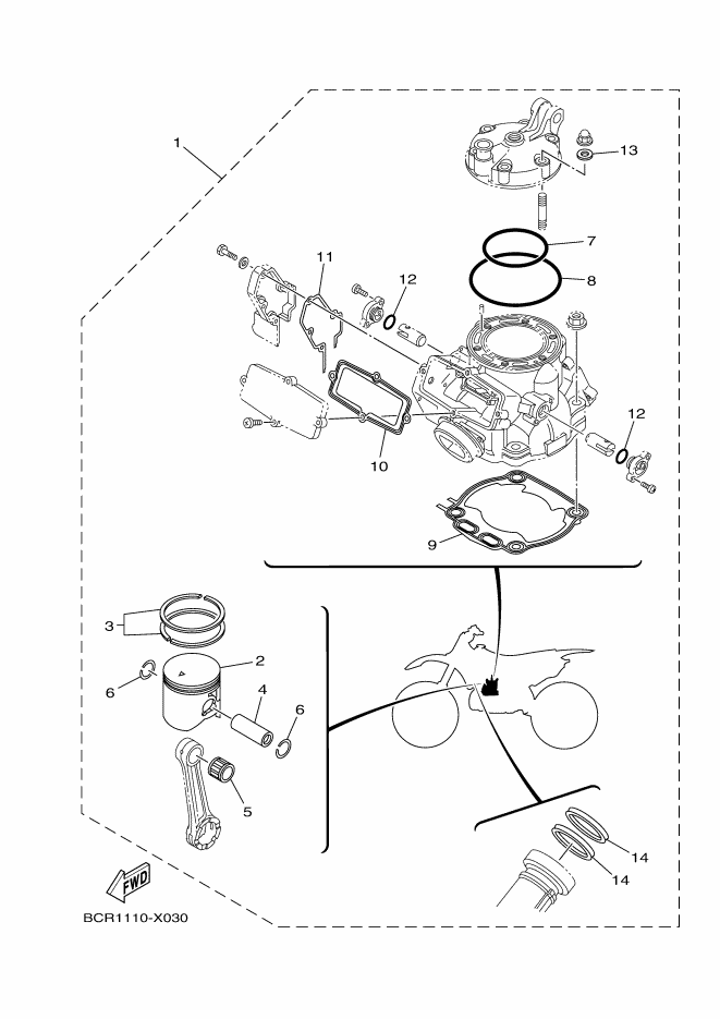 03 - PISTON REBUILT KIT