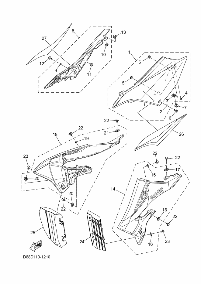 21 - COUVERCLE LATERAL