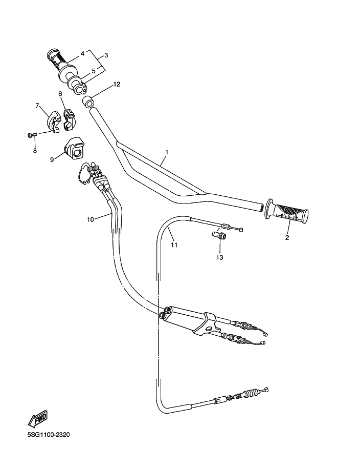 32 - GUIDON & CABLE