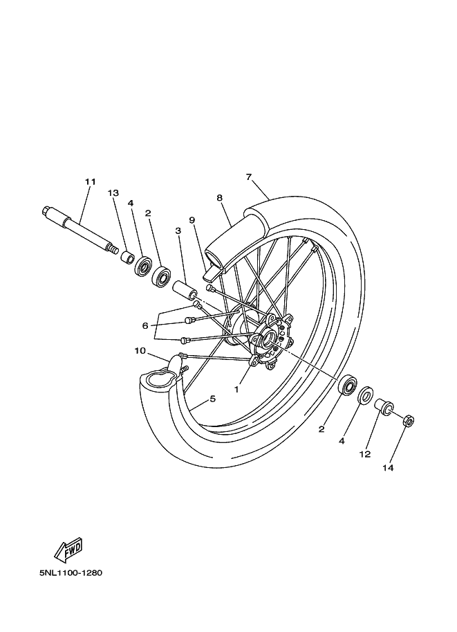 28 - ROUE AVANT