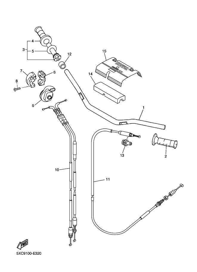 32 - GUIDON & CABLE