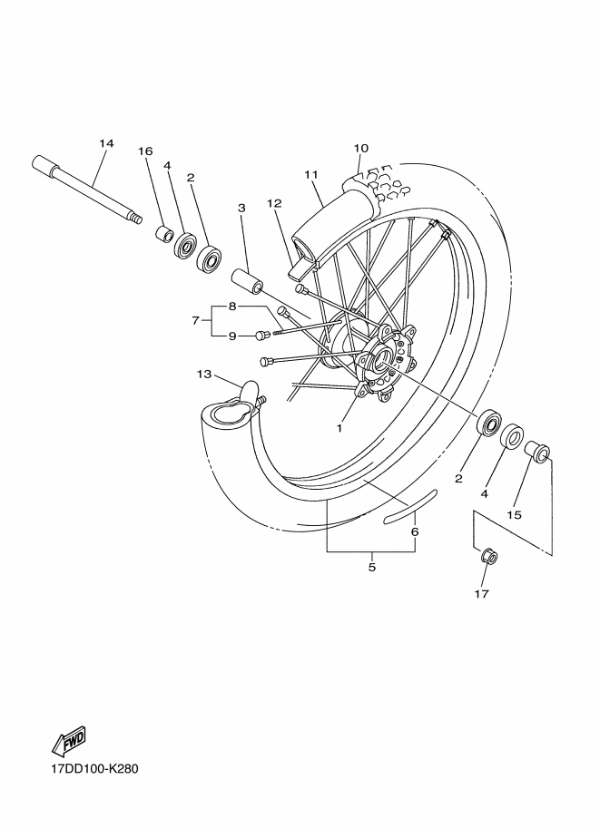 28 - ROUE AVANT