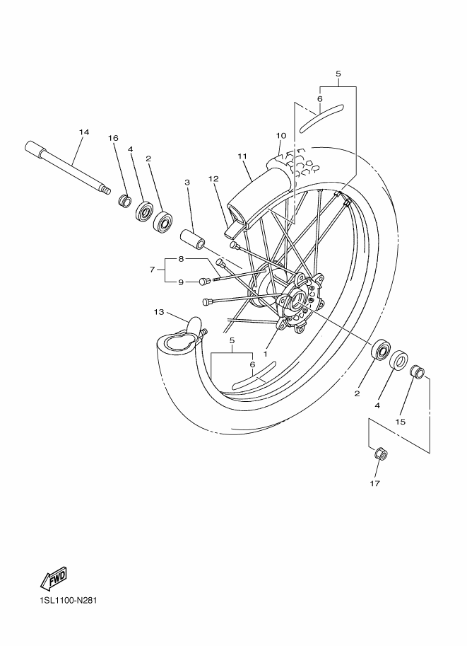 28 - ROUE AVANT