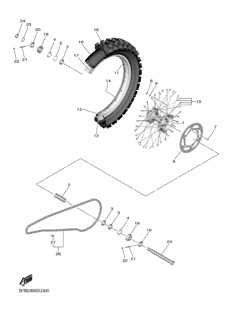 30 - ROUE ARRIERE