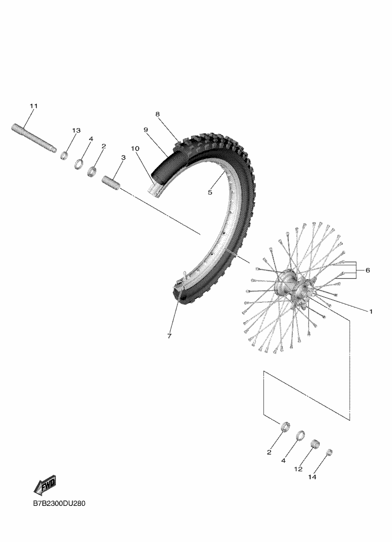 28 - ROUE AVANT