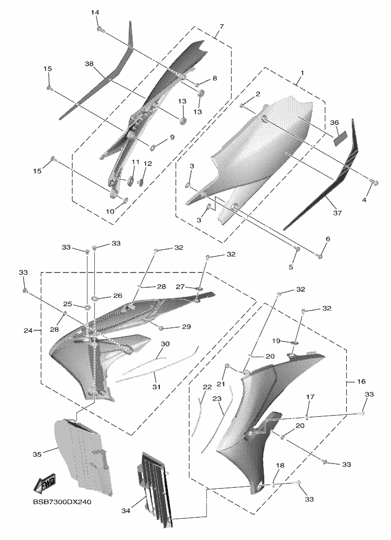 24 - COUVERCLE LATERAL