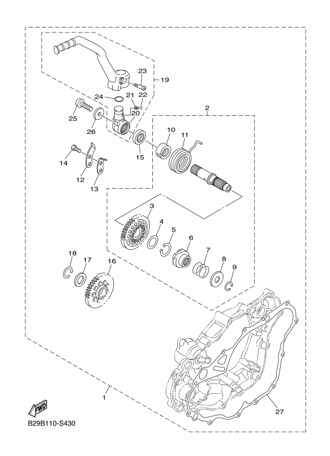 43 - PARTS OPTION (KICK STARTER)