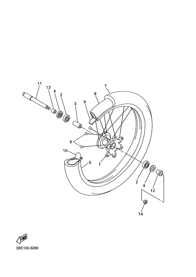 28 - ROUE AVANT