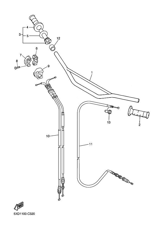 32 - GUIDON & CABLE