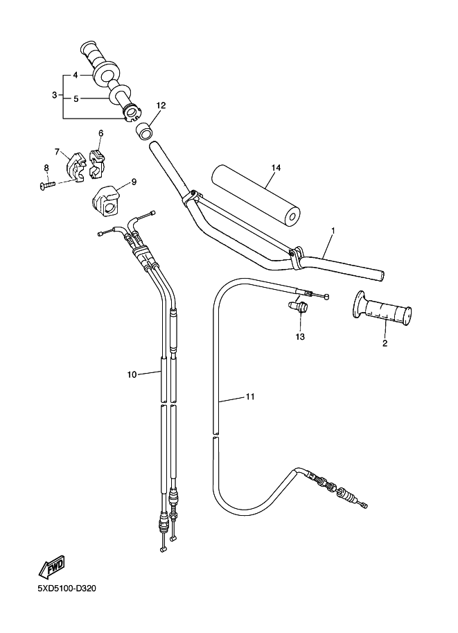 32 - GUIDON & CABLE