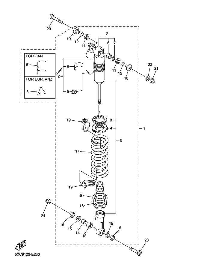 23 - SUSPENSION ARRIERE