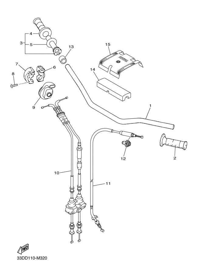 32 - GUIDON & CABLE
