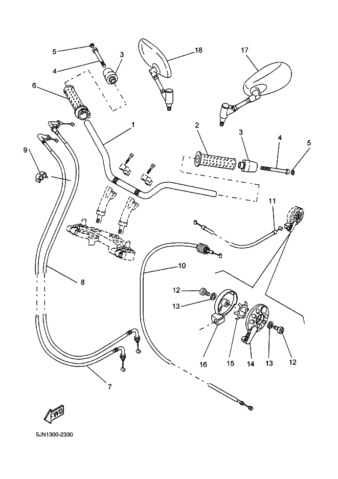 33 - GUIDON & CABLE