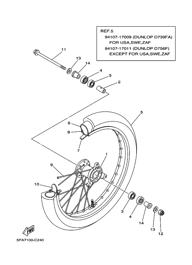 24 - ROUE AVANT