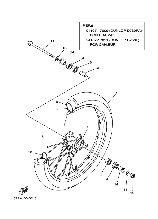 24 - ROUE AVANT