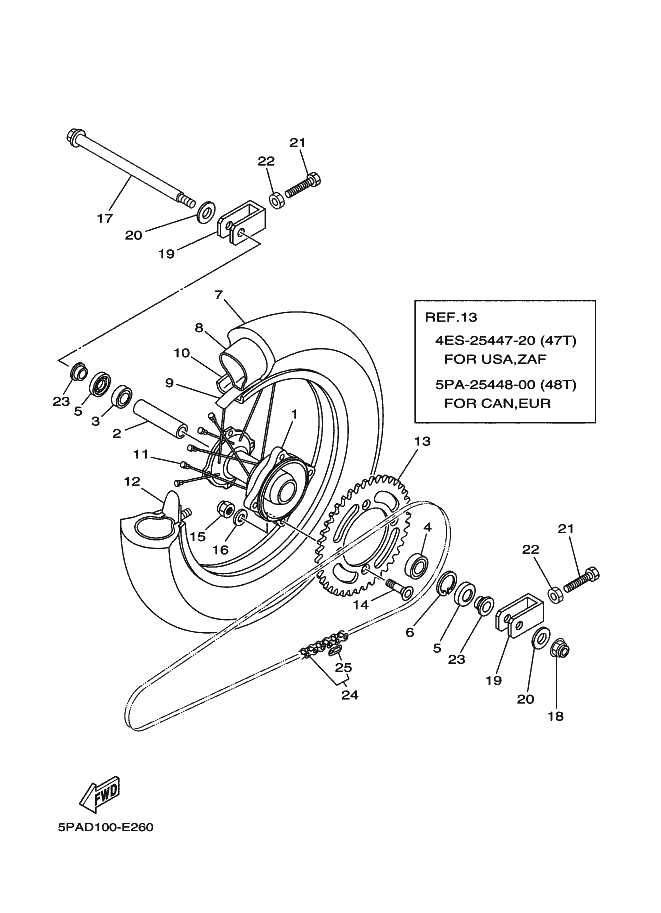 26 - ROUE ARRIERE