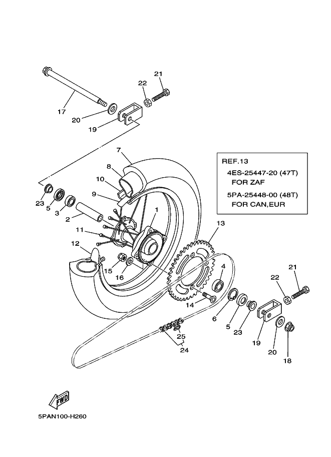 26 - ROUE ARRIERE