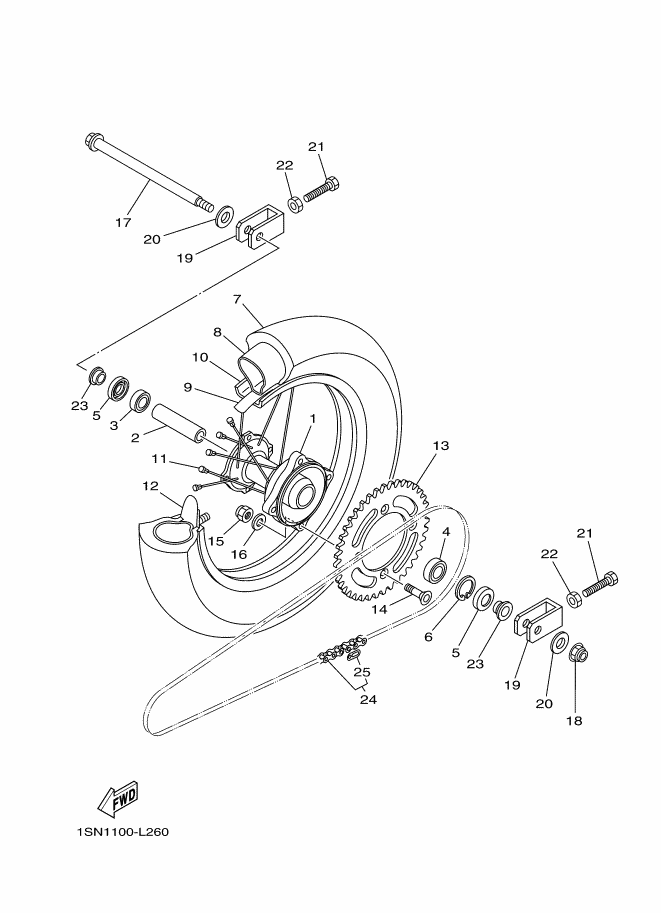 26 - ROUE ARRIERE