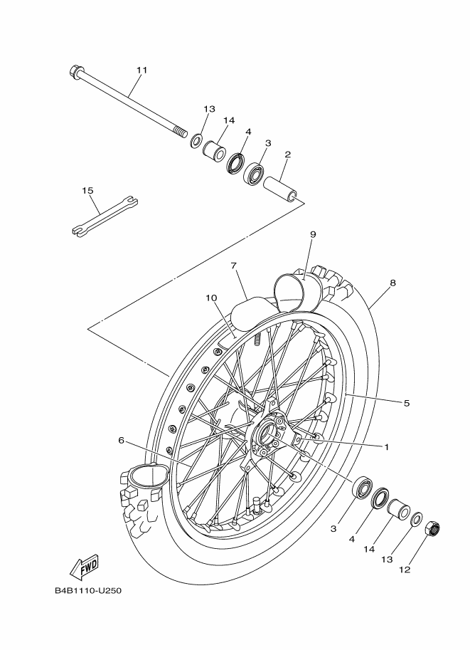 25 - ROUE AVANT