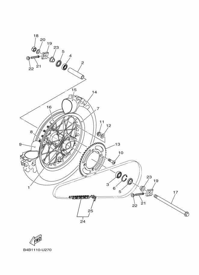 27 - ROUE ARRIERE