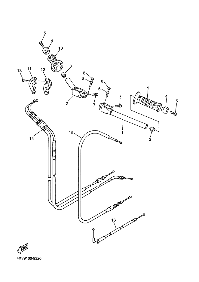 32 - GUIDON & CABLE