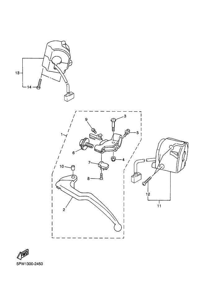 45 - COMMUTATEUR ET LEVIER