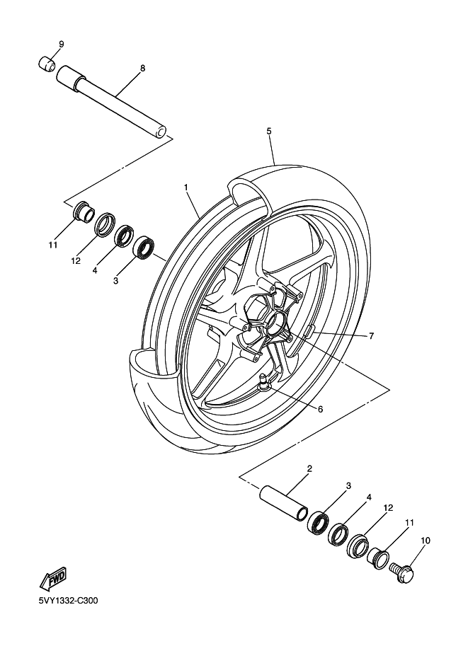 30 - ROUE AVANT