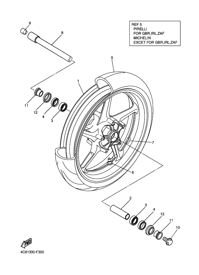 30 - ROUE AVANT