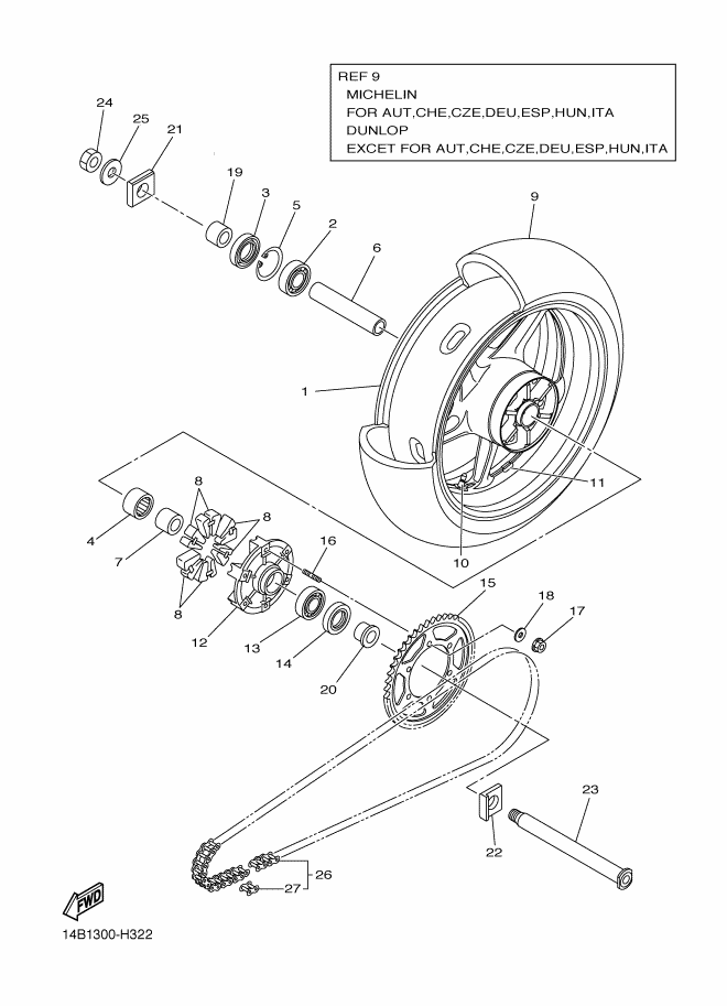 32 - ROUE ARRIERE