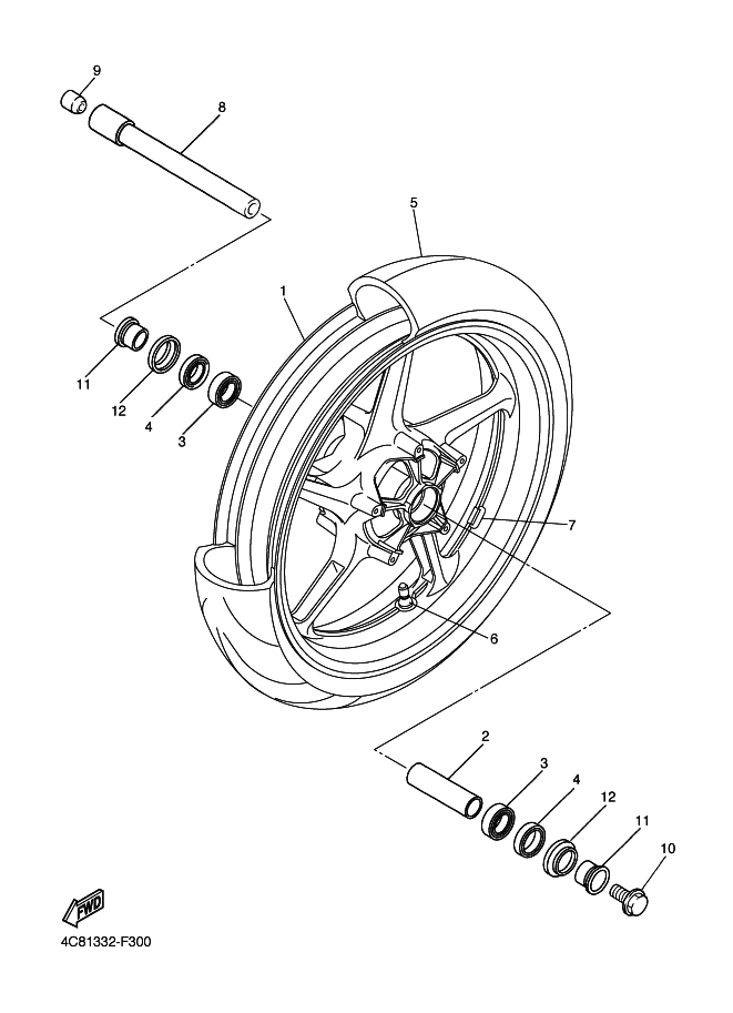 30 - ROUE AVANT