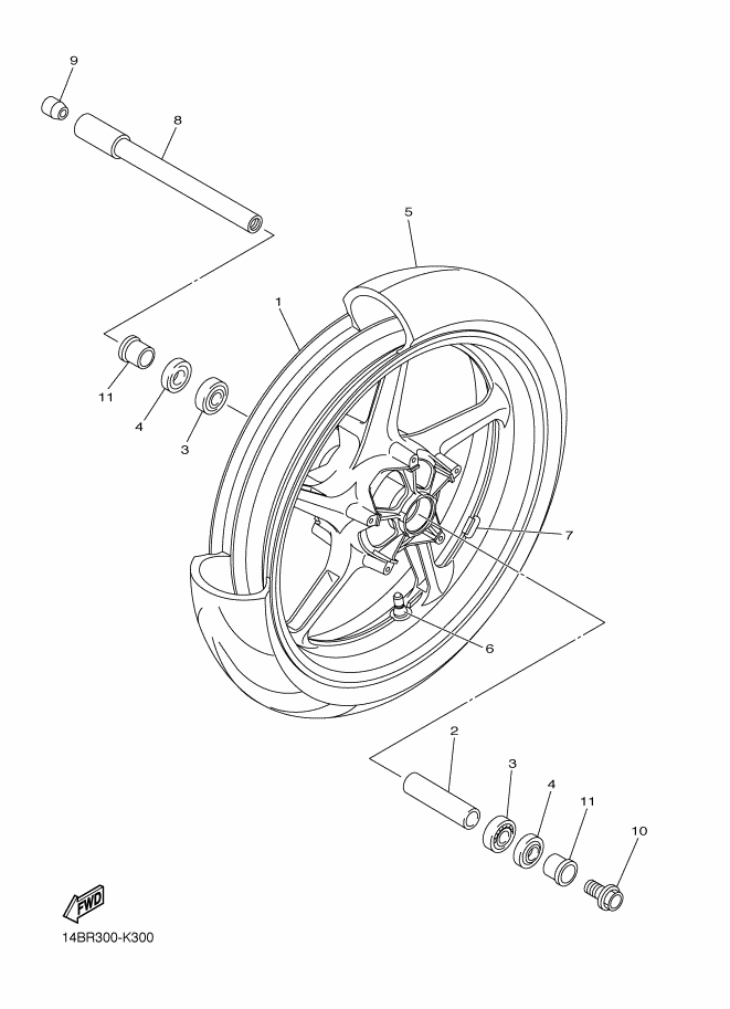 30 - ROUE AVANT