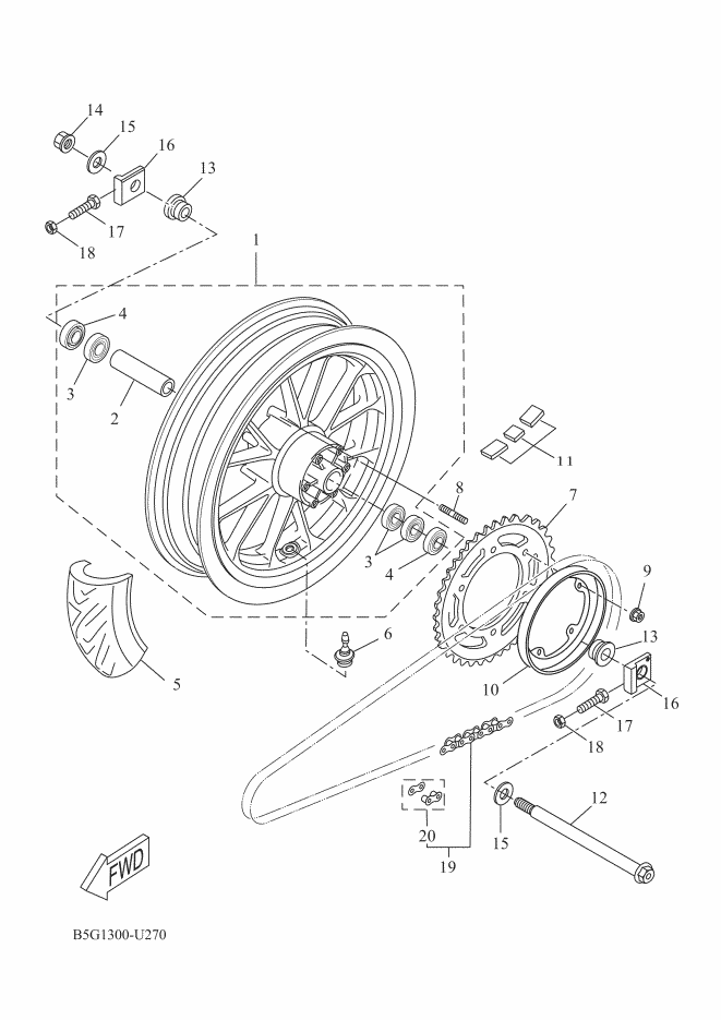 27 - ROUE ARRIERE