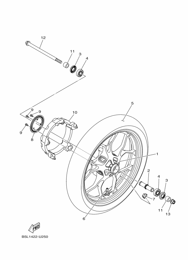 25 - ROUE AVANT