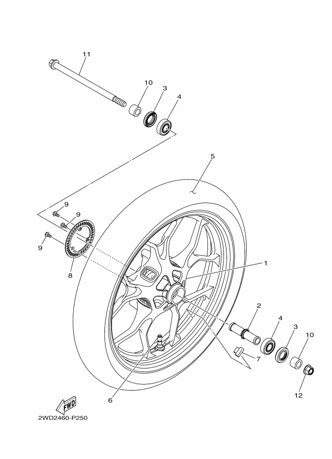 25 - ROUE AVANT