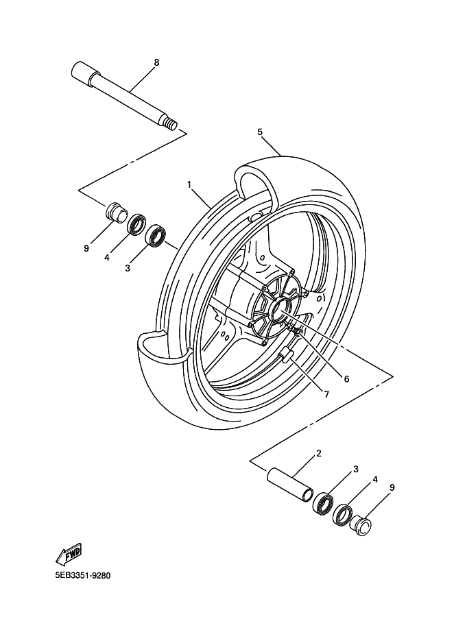 28 - ROUE AVANT