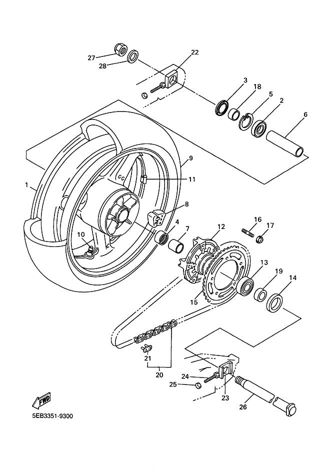 30 - ROUE ARRIERE