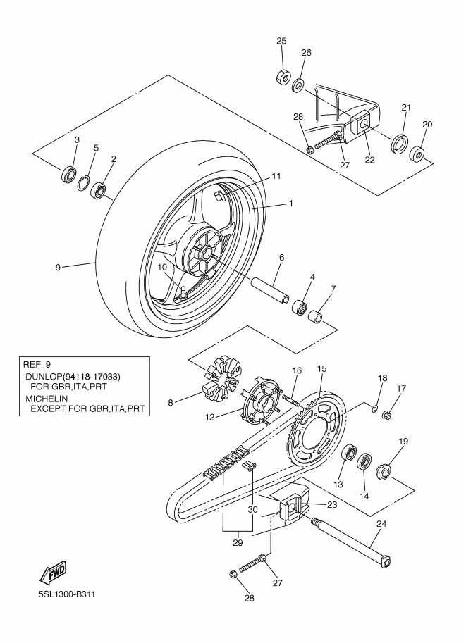 31 - ROUE ARRIERE
