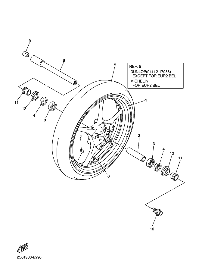 29 - ROUE AVANT
