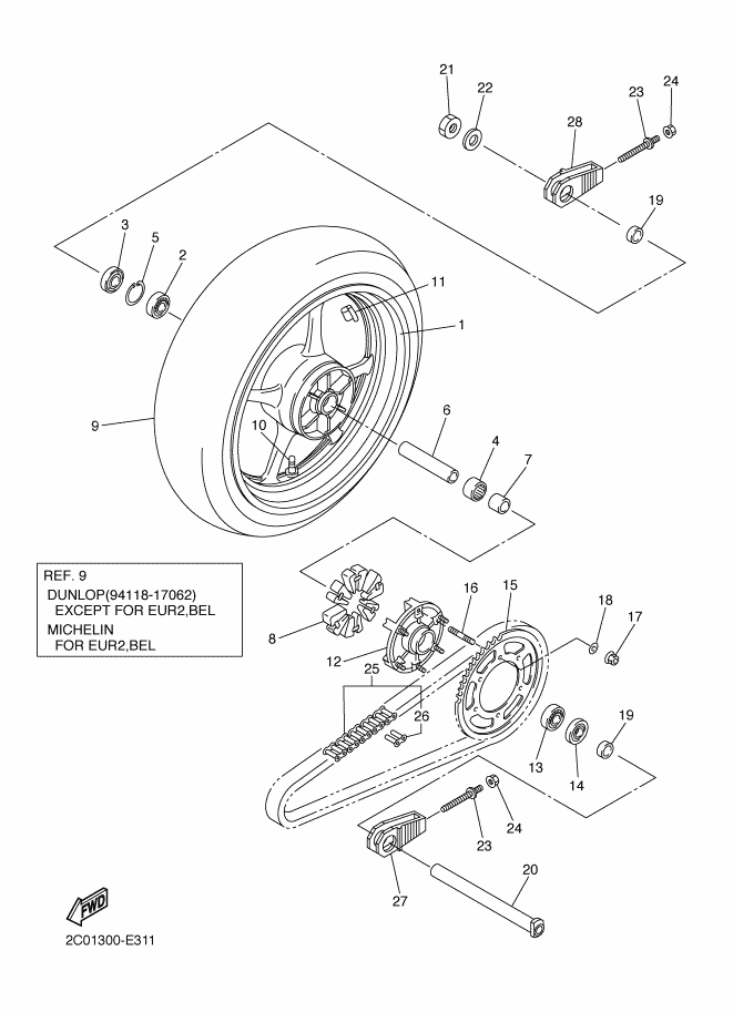 31 - ROUE ARRIERE