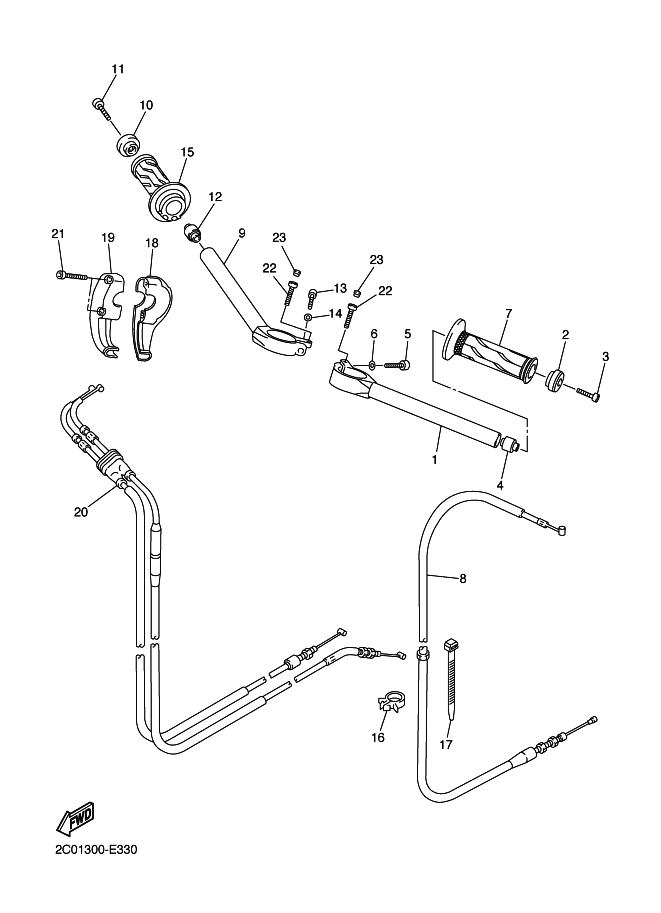33 - GUIDON & CABLE