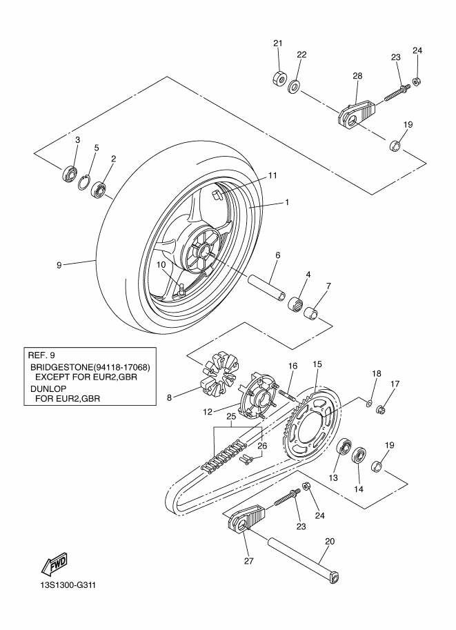 31 - ROUE ARRIERE