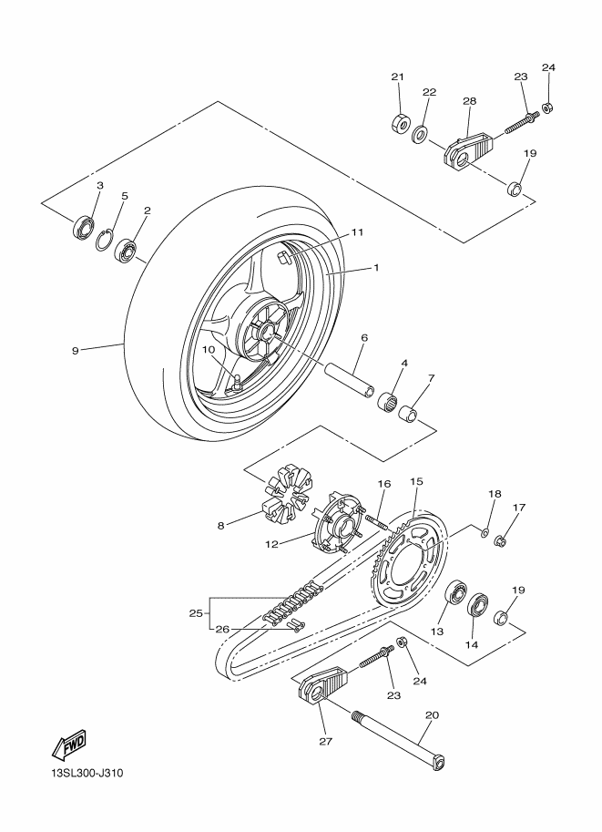 31 - ROUE ARRIERE