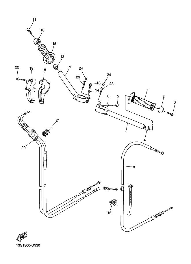 33 - GUIDON & CABLE