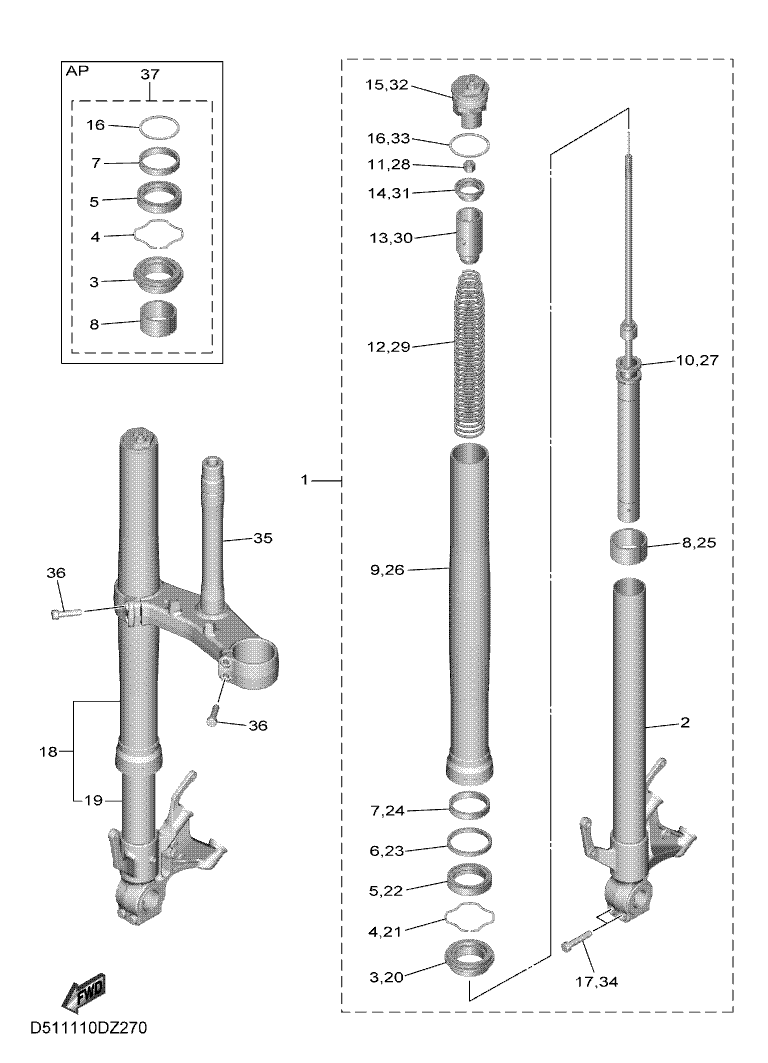 27 - FOURCHE AVANT