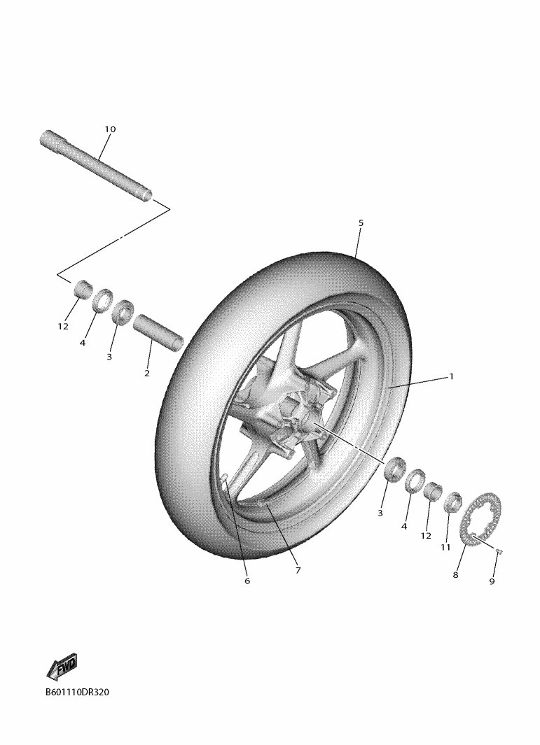 30 - ROUE AVANT