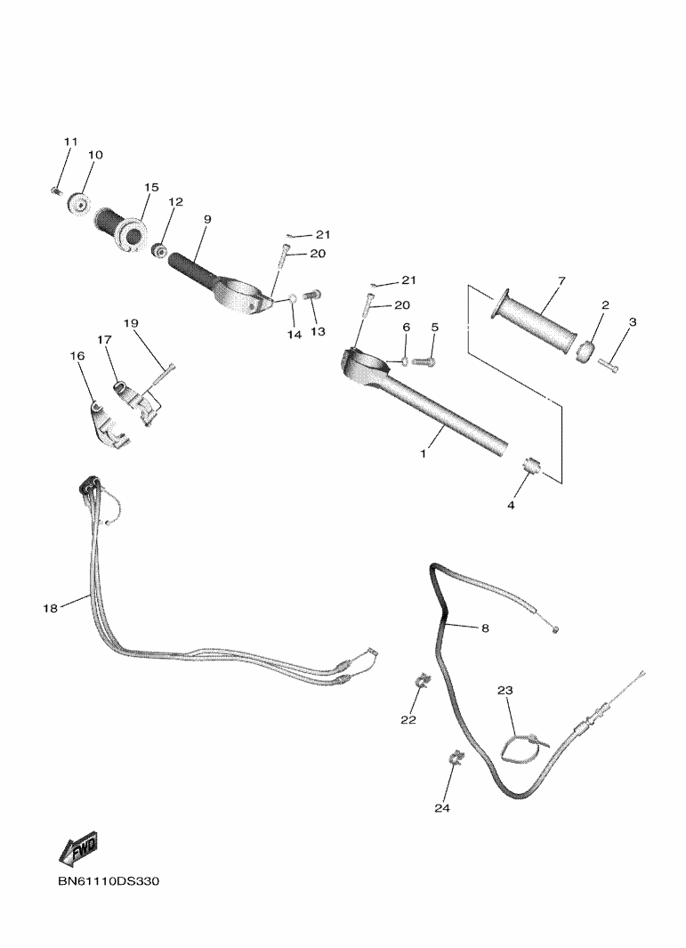 34 - GUIDON & CABLE