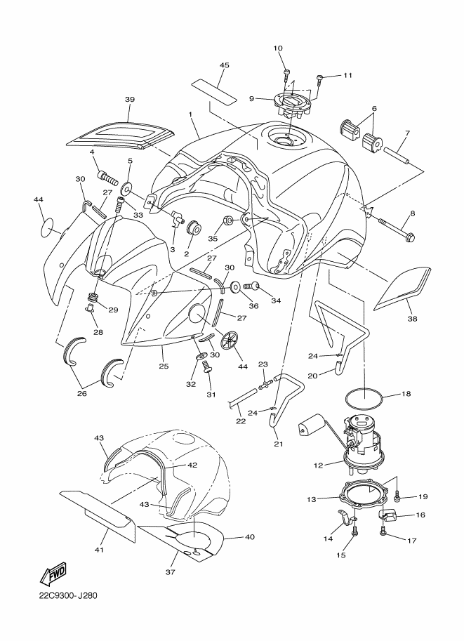 28 - RESERVOIR A CARBURANT