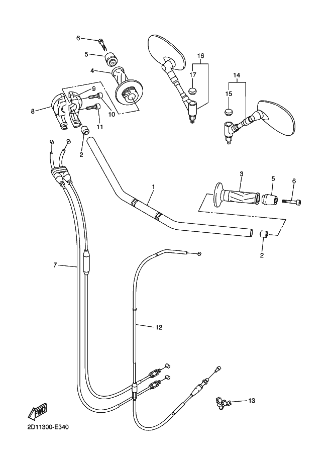 34 - GUIDON & CABLE