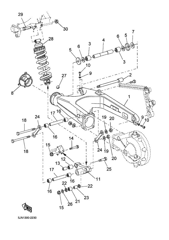 23 - BRAS ARRIERE & SUSPENSION
